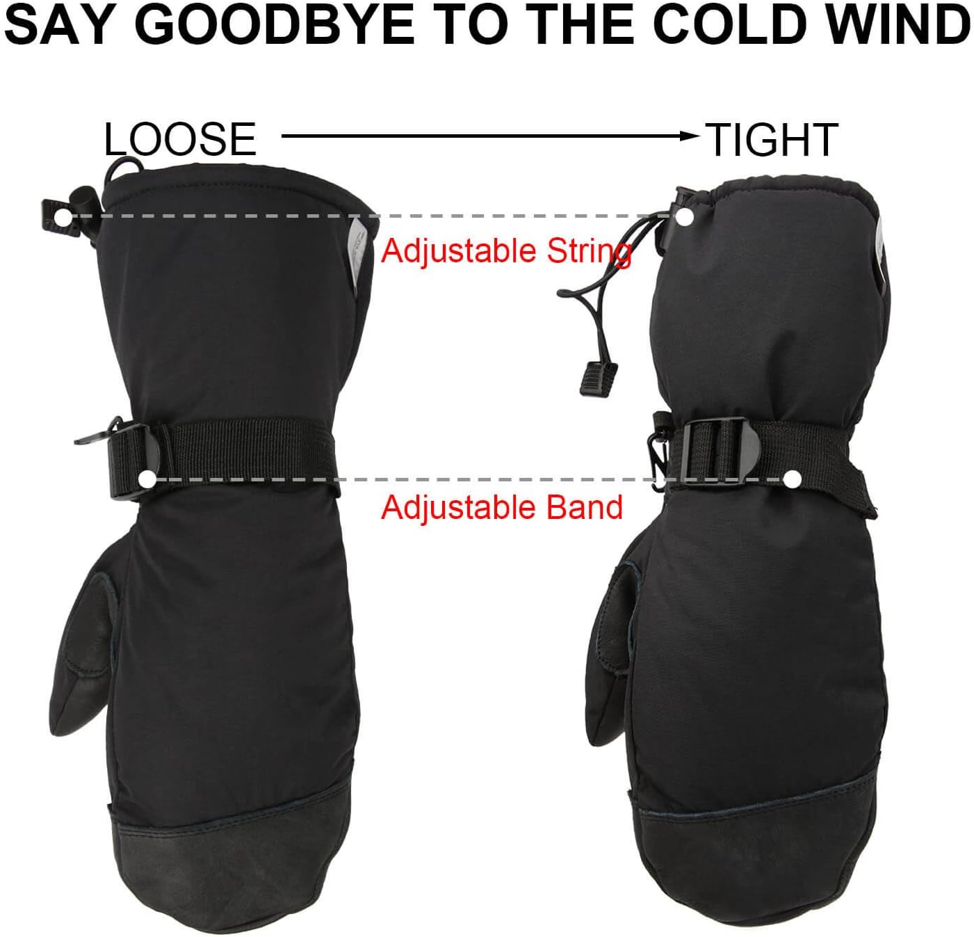 OZERO Winter Gloves Ski Mittens 3M Thinsulate Insulated Snow Work Heated Glove Thermal for Men and Women : Clothing, Shoes & Jewelry