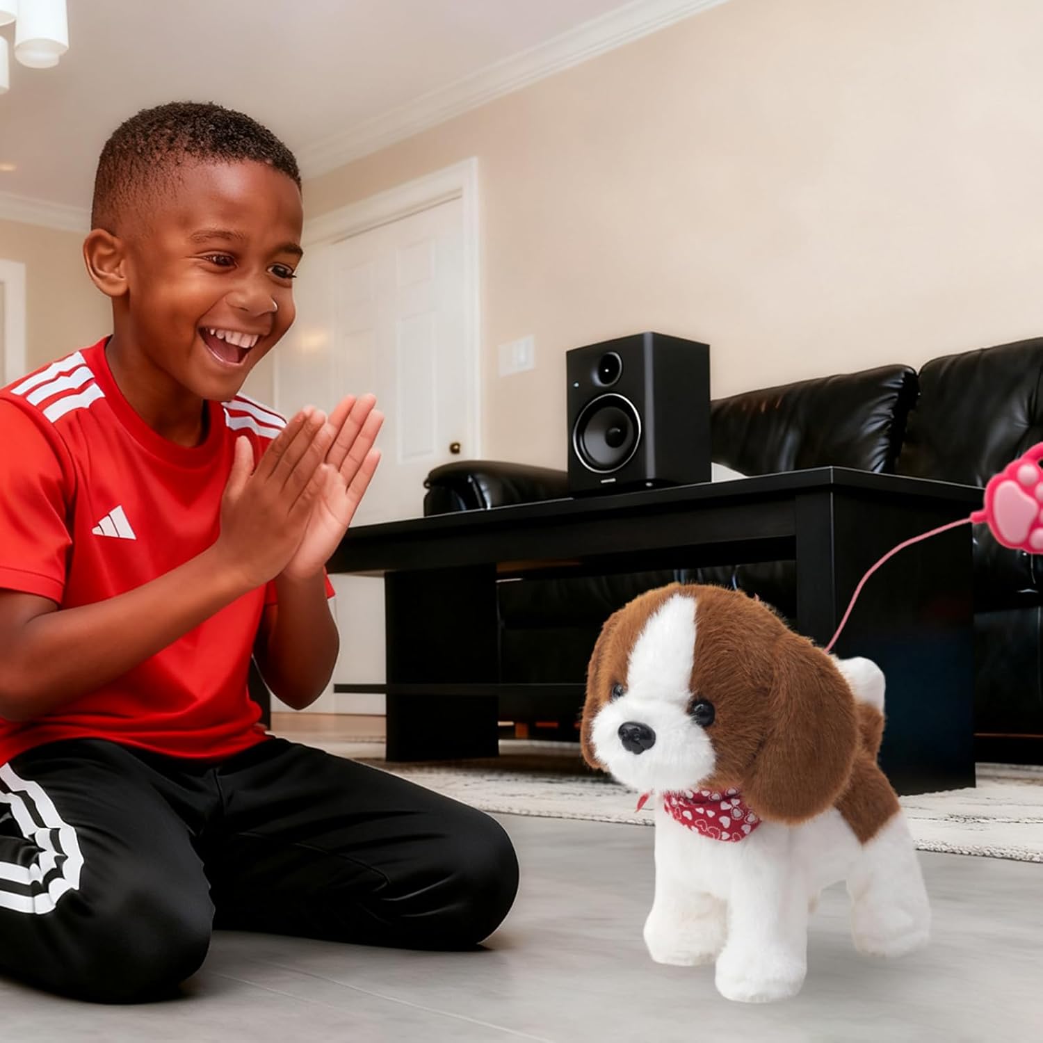 Singing Walking Barking Electronic Puppy PlushToy ,Talking Dog Repeats What You Say Interactive Puppy Dog Stuffed Animals W/Remote Control Leash for Kids Toddler Birthday Easter Christmas,9" (Husky)