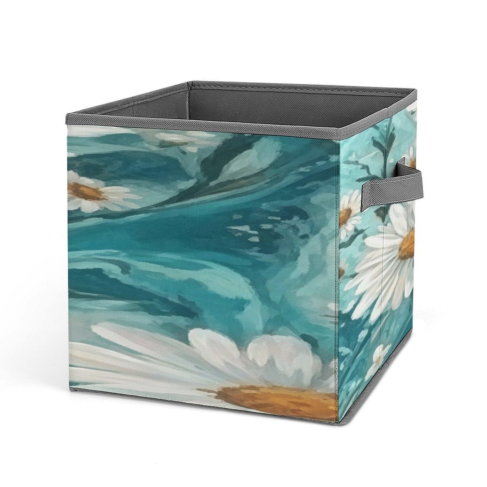 Fekiloot Style White Daisies Storage Bins Storage Baskets