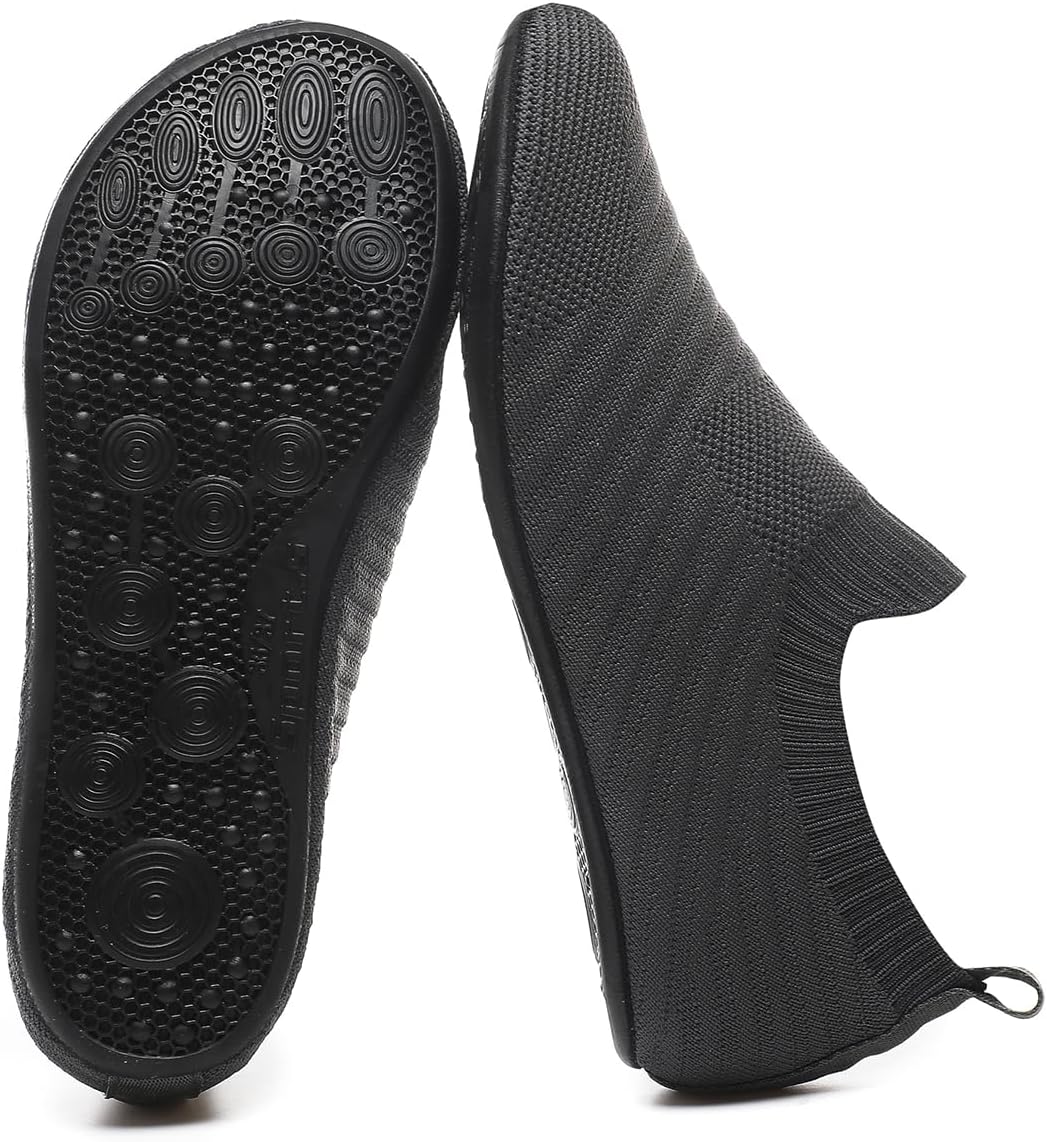 QZKDM Lightweight Slip on Grip Indoor House Slippers Barefoot Non Slip Home Exercise Yoga Shoes for Men Women image 4
