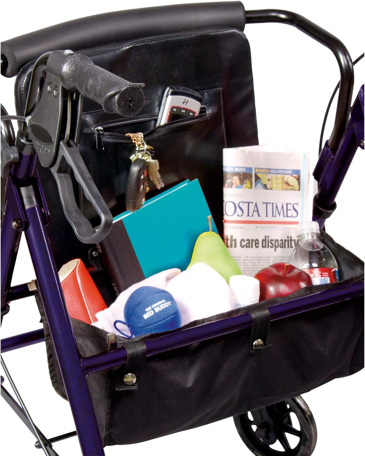 Buy Carex Steel Rollator Walker with Seat and Wheels Rolling Walker