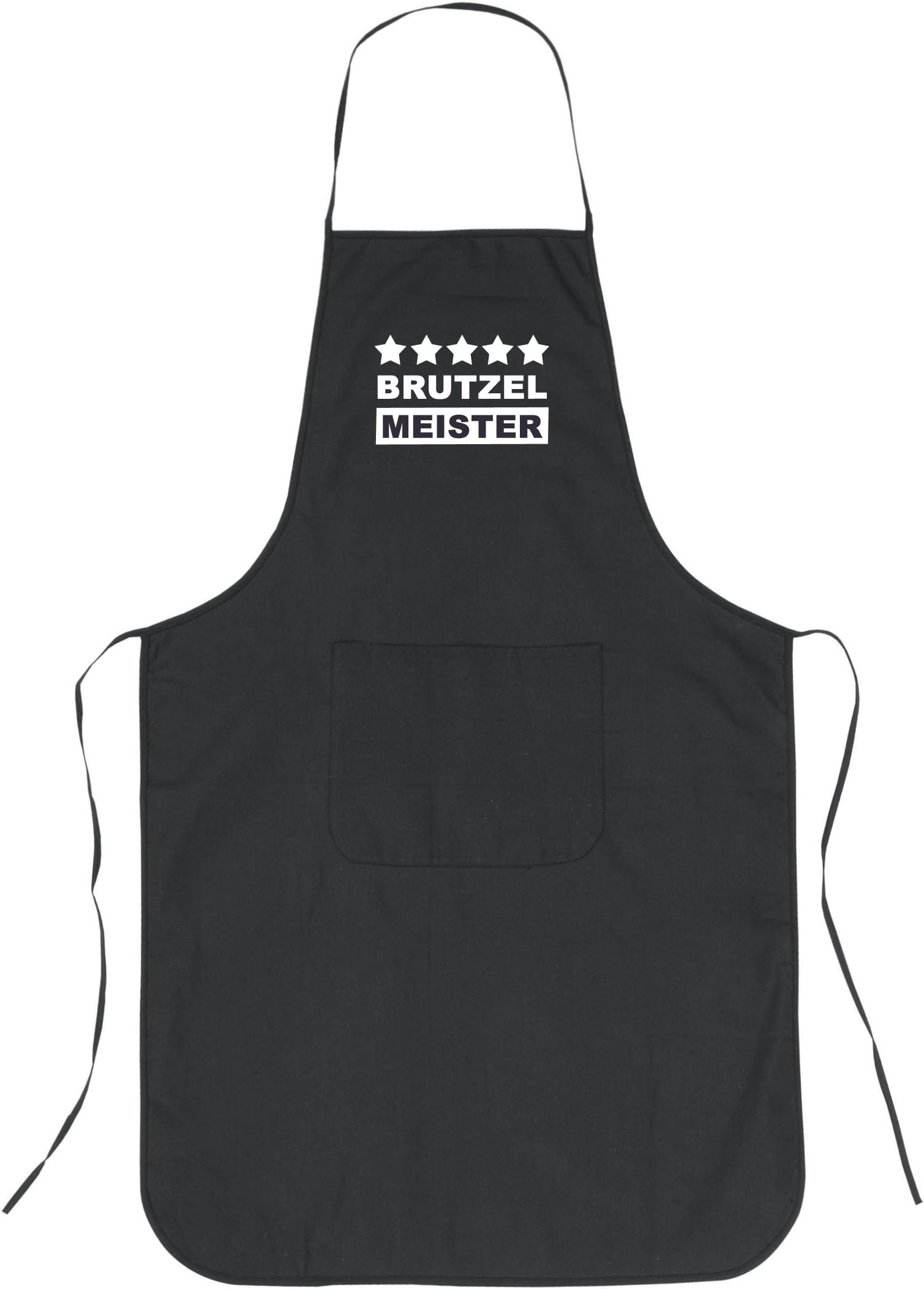 Geschenke mit Namen 'Gifts with Name BBQ Apron, Chef print, Brut Zel Master, Black, 35 x 23 x 0.5 cm 1020