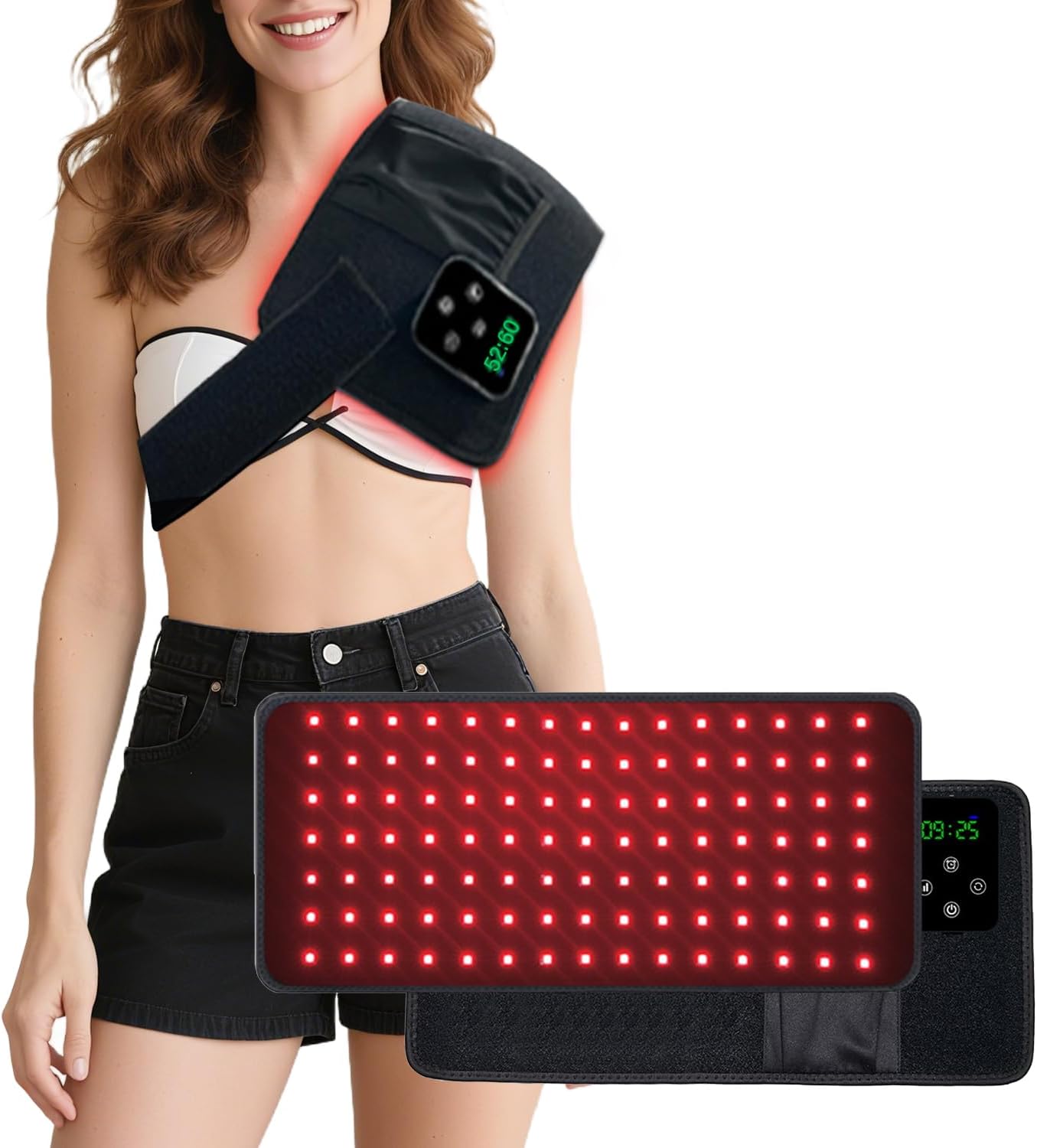 Red Light Therapy Belt with Portable Adjustable Comfort Design