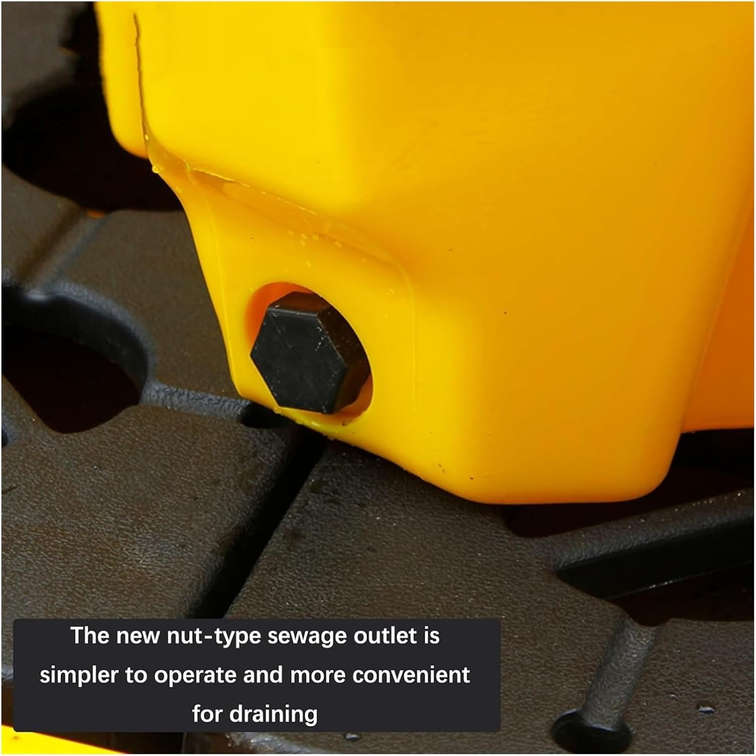 Spill Containment Platform with Drain Outlet, Stackable Modular Anti-Spill Pallets for Paint Bucket Storage and Leak Prevention