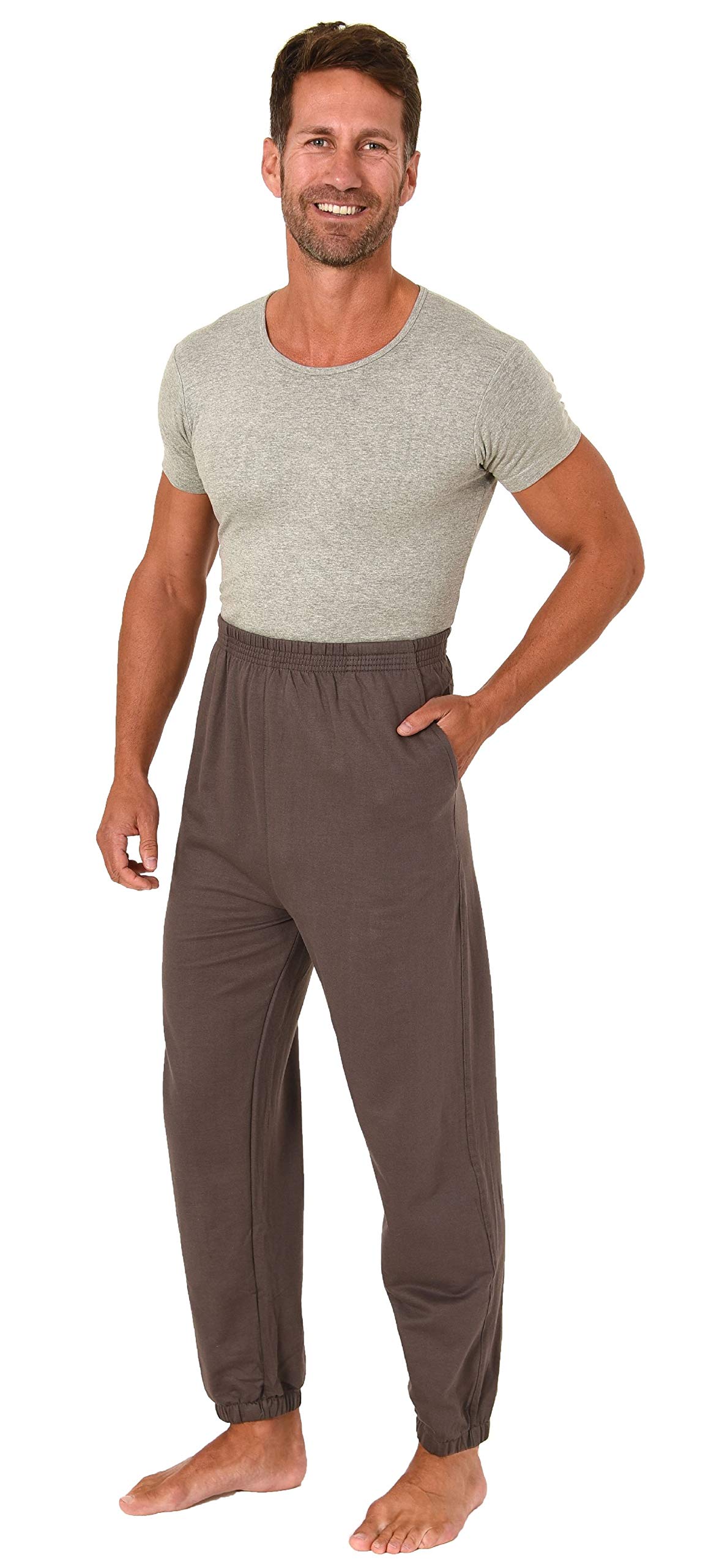 Normann Care Mono de cuidado con cremallera trasera, manga corta con pierna larga, unisex, gris, XL