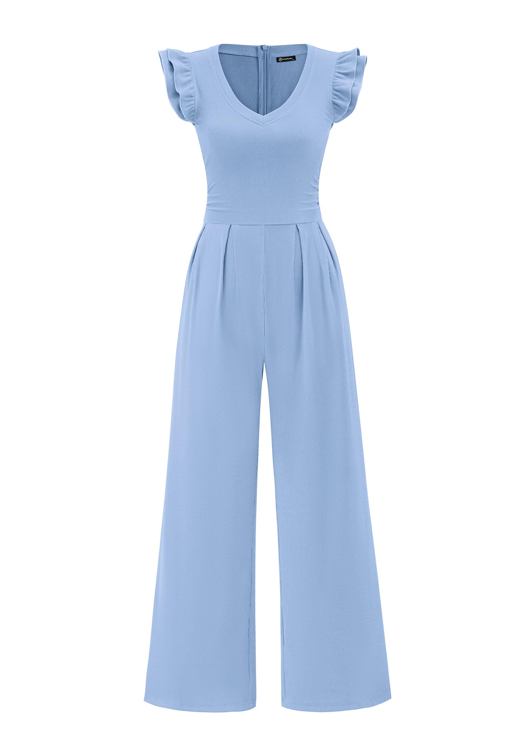 PRETTYGARDEN Ribbed Knit Jumpsuit