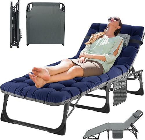 MOPHOTO Catre plegable de camping para adultos, catre de dormir resistente para adultos, cama portátil para dormir al aire libre, cuna para uso en