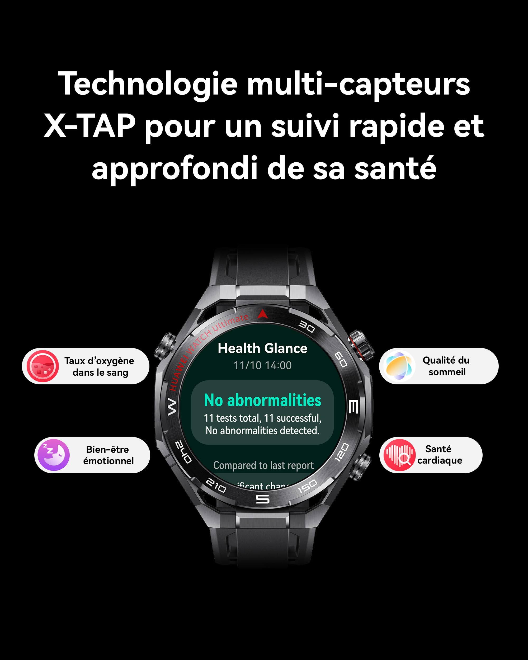 HUAWEI Watch Ultimate 2 Montre connectée, GPS, Noir