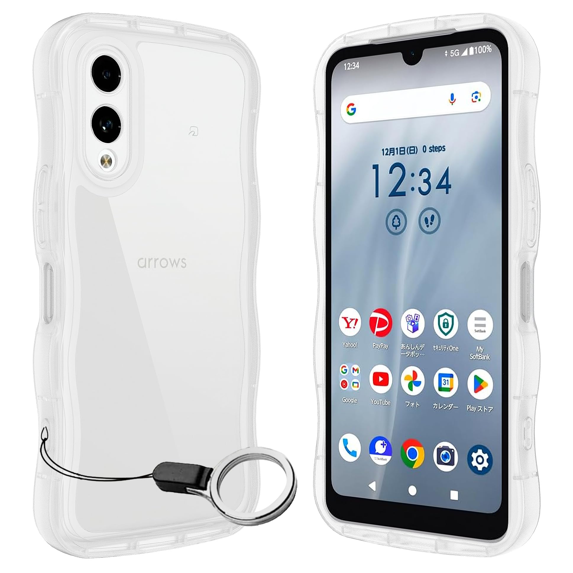 Amazon.co.jp: Arrows WE 2/F-52E/F52E用ケースクリア リング