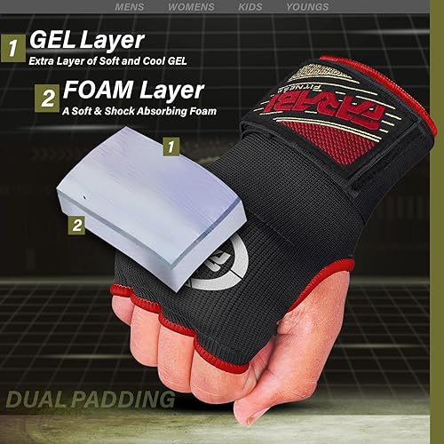 Miniatura 3 de Farabi Sports Guantes de boxeo híbridos para niños, guantes de boxeo