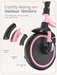 Besrey Enfants Tricycles Âge 18 Mois à 5 Années, Tricycle pour enfants Tricycle, Tricycles pour enfants de 2 à 5 ans, Cadeau & Jouets pour garçon & Fille, Trikes pour les enfants