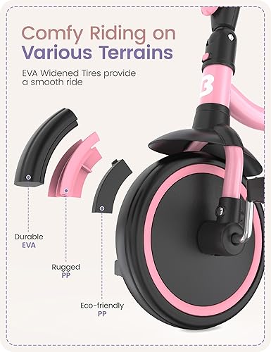 Miniatura 4 de besrey Triciclos para niños de 24 meses a 4 años, triciclo para niños pequeños, triciclo de regalo para niños de 2 a 4 años, regalo y juguetes para