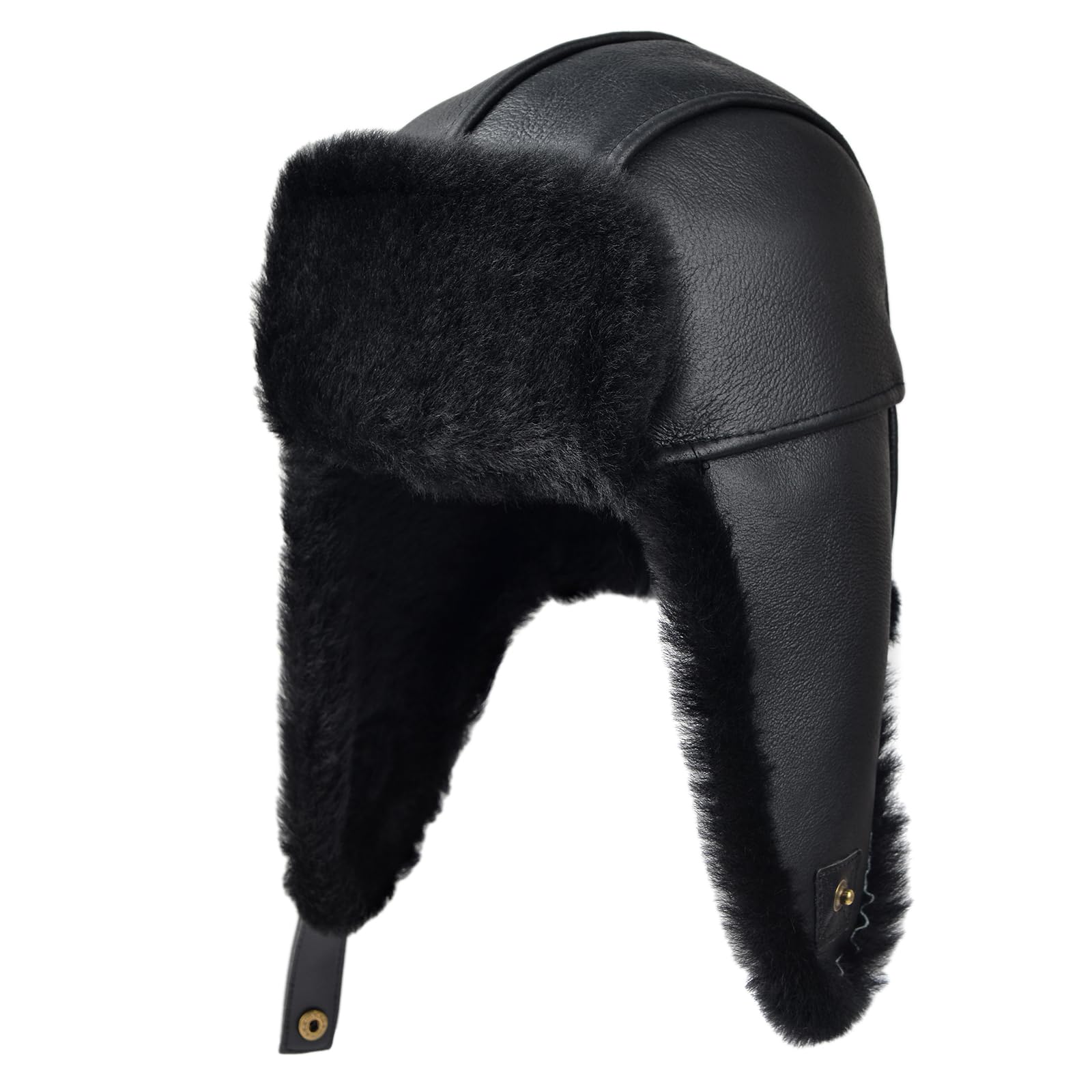 MGGMOKAY Unisex Cappello da Aviatore Cappelli,Russo Cappello con Paraorecchie,Pelliccia Berretto Antivento Invernale