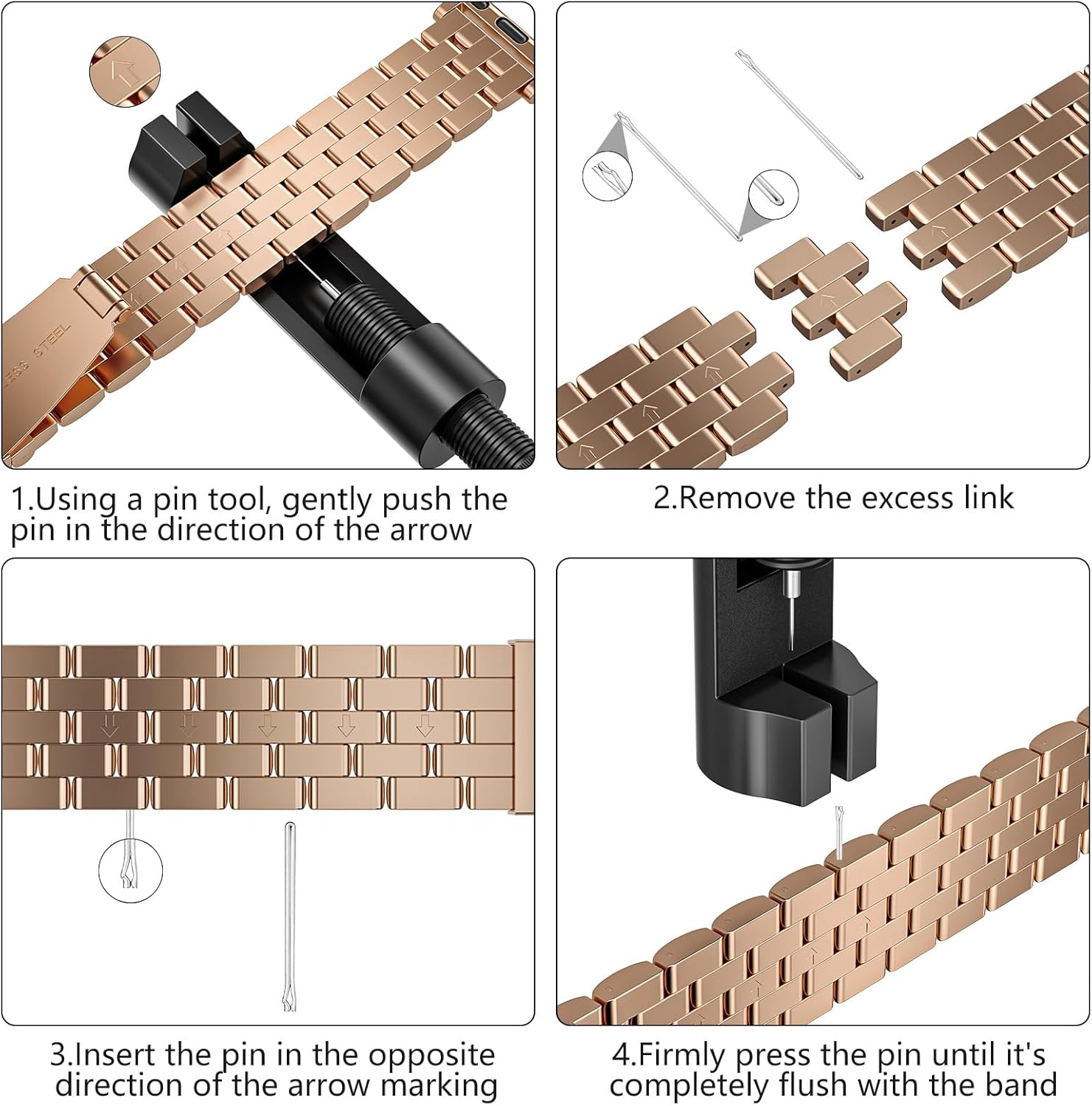 Premium Italy Leather Bands Compatible with Apple Watch Band 40mm 38mm 41mm 42mm 44mm 45mm 46mm 49mm Women Men, Leather Smartwatch Replacement Straps for iWatch Series Ultra SE 11 10 9 8 7 6 5 4 3 2 1 - Image 5