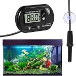 Aquarium Thermometer, Fish Tank Thermometer, Water Thermometer with 3.3ft Cord Fahrenheit/Celsius(℉/℃) for Vehicle Reptile Terrarium Fish Tank Refrigerator (6pcs)