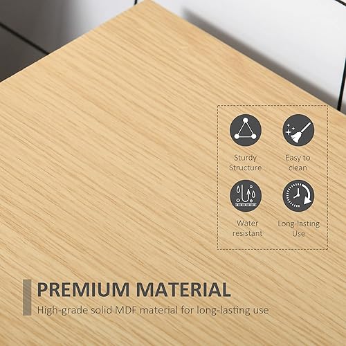 Miniatura 5 de HOMCOM - Armario de almacenamiento para debajo del fregadero con doble capa, organizador de 2 puertas, color blanco