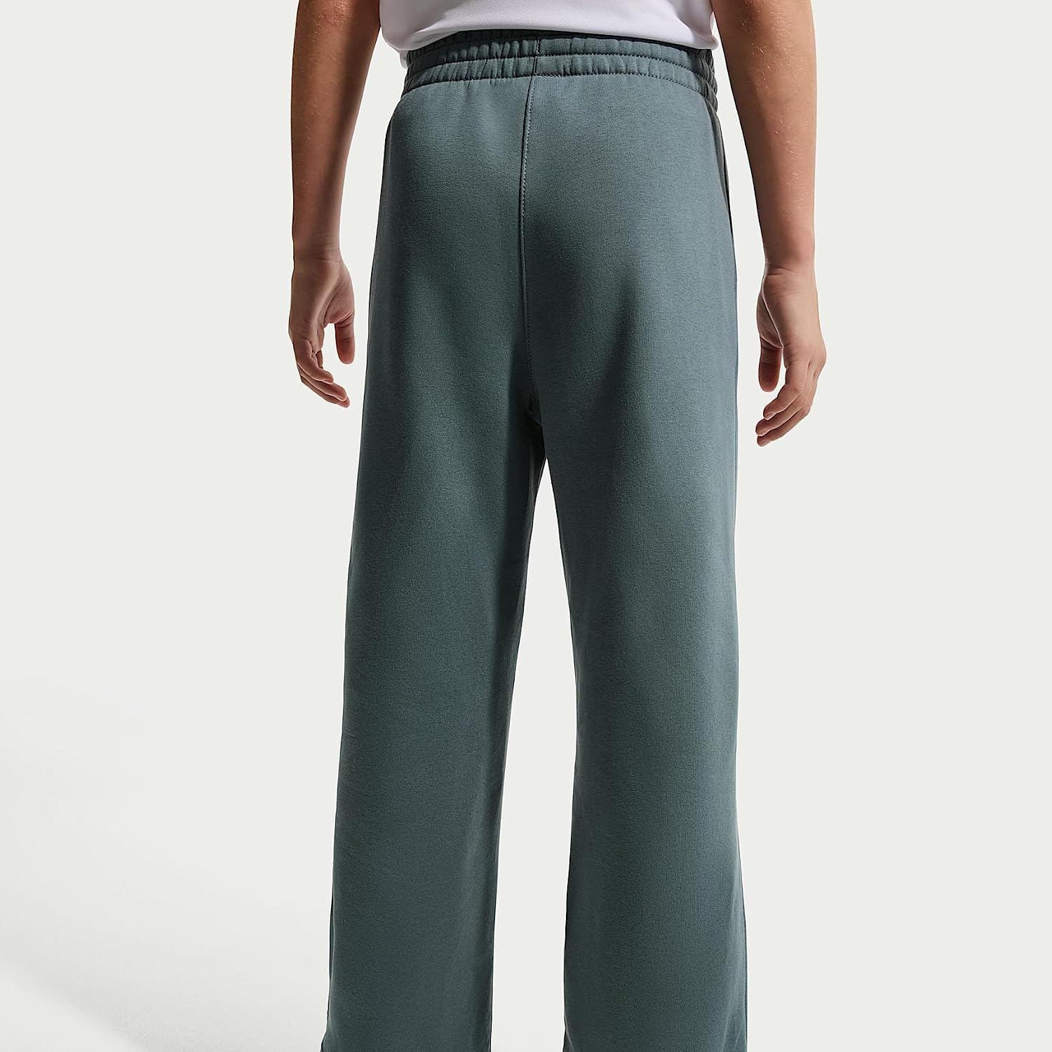 Nike Sportswear Club Fleece Girls' Wide-Leg Pants (Mineral Slate/Mineral Slate/White)