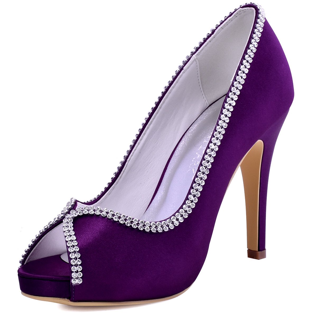 Purple Satin Dress Shoes The Dress Shop