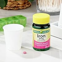 Vista 4 de Convergence Spring Valley Iron as Ferrous Sulfate Tablets Dietary Supplement, 27 mg, 250 CountNo preservatives, Artificial Dyes or sweeteners