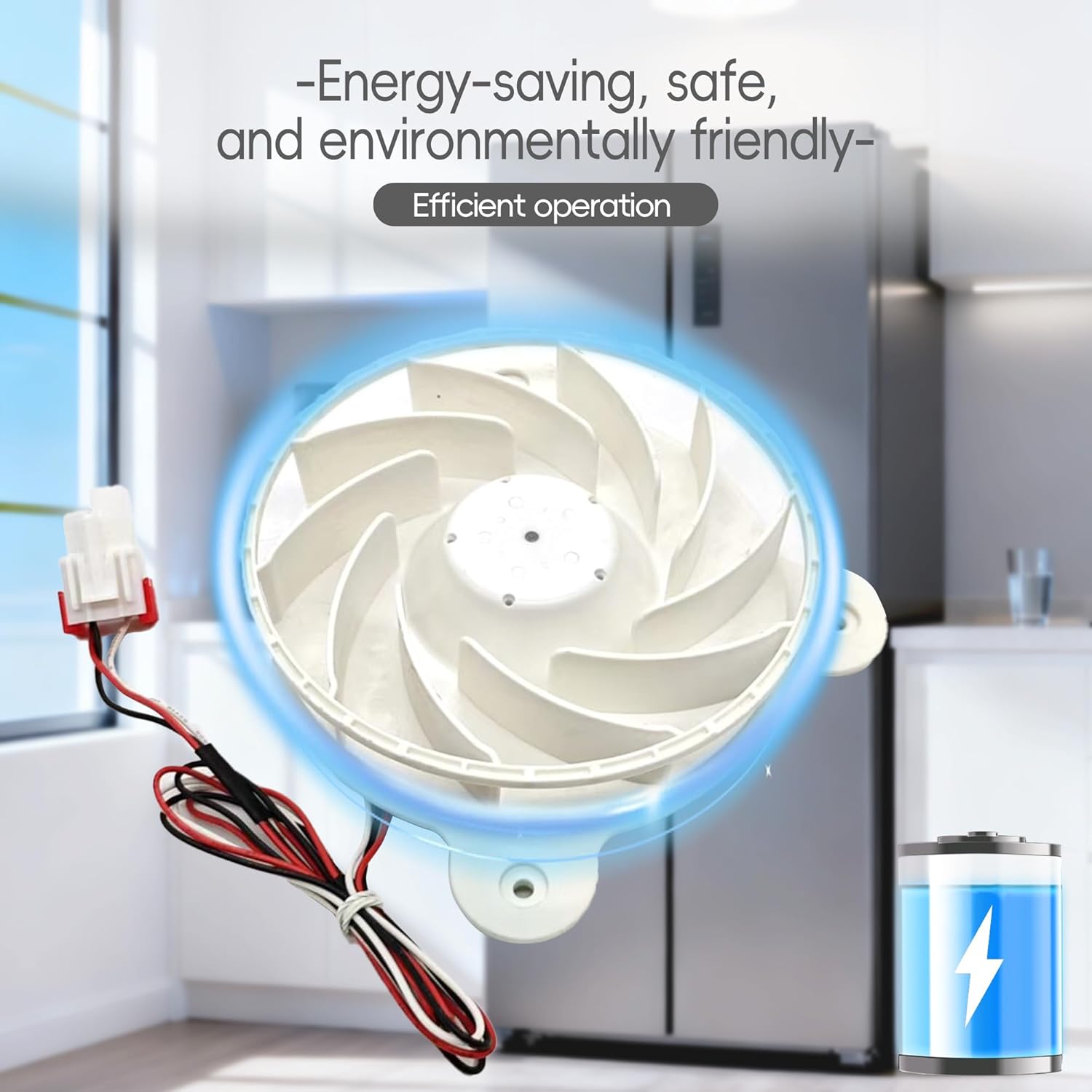 DA31-00287B DA31-00334D DA31-00342A Replacement for Samsung Refrigerator Fan Motor, Model 12035GE 12M YT, Compatible with DA31-00287A DA31-00334C DA31-00340A Parts