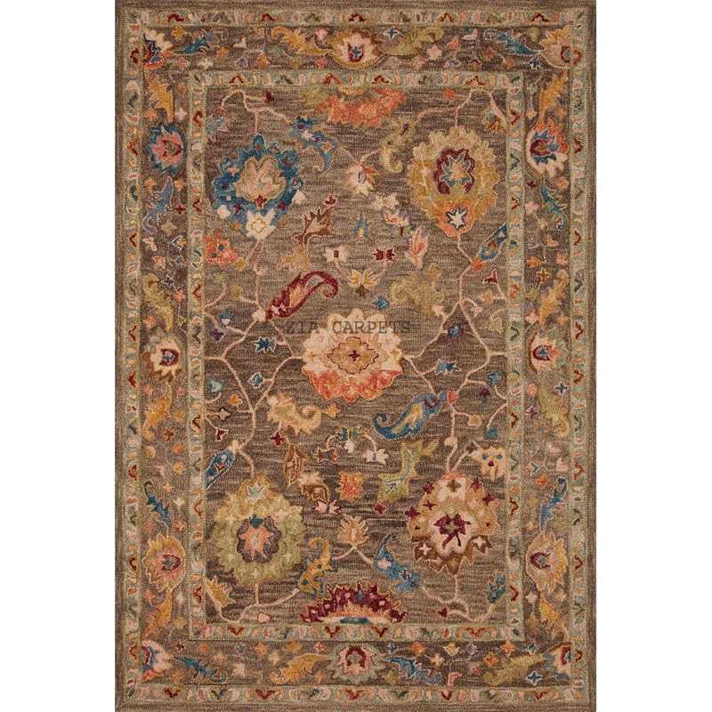 Image of zia carpets Hand Tufted Woollen Modern Collection Bedroom & Living Room Carpet Size 10 X 14 Feet