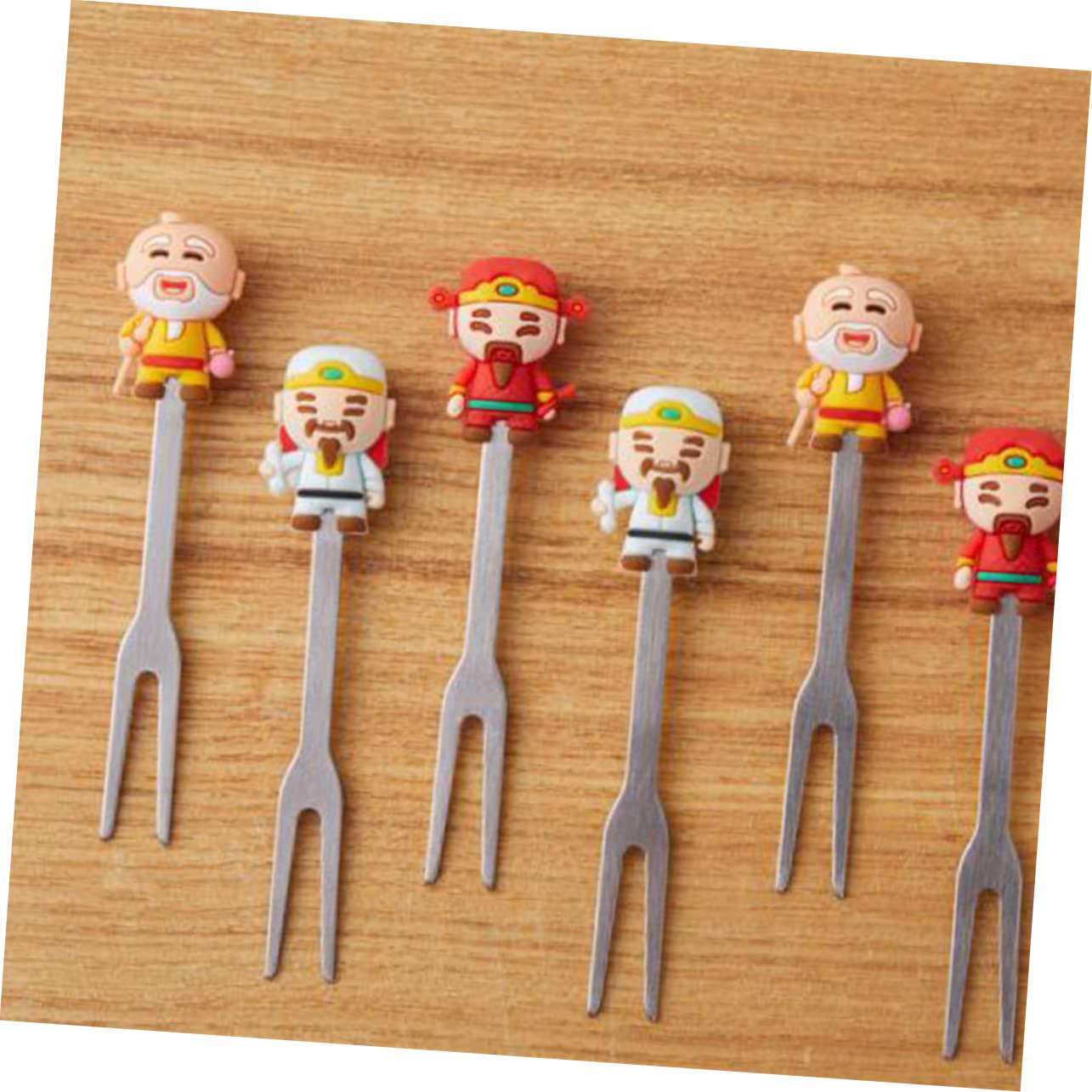 BESTonZON 3sets Forchette Acciaio Inossidabile Per Frutta e Mini Dolci Forchettine Eleganti Per Dessert e Antipasti Per Capodanno Cinese e Feste Pratiche e Resistenti