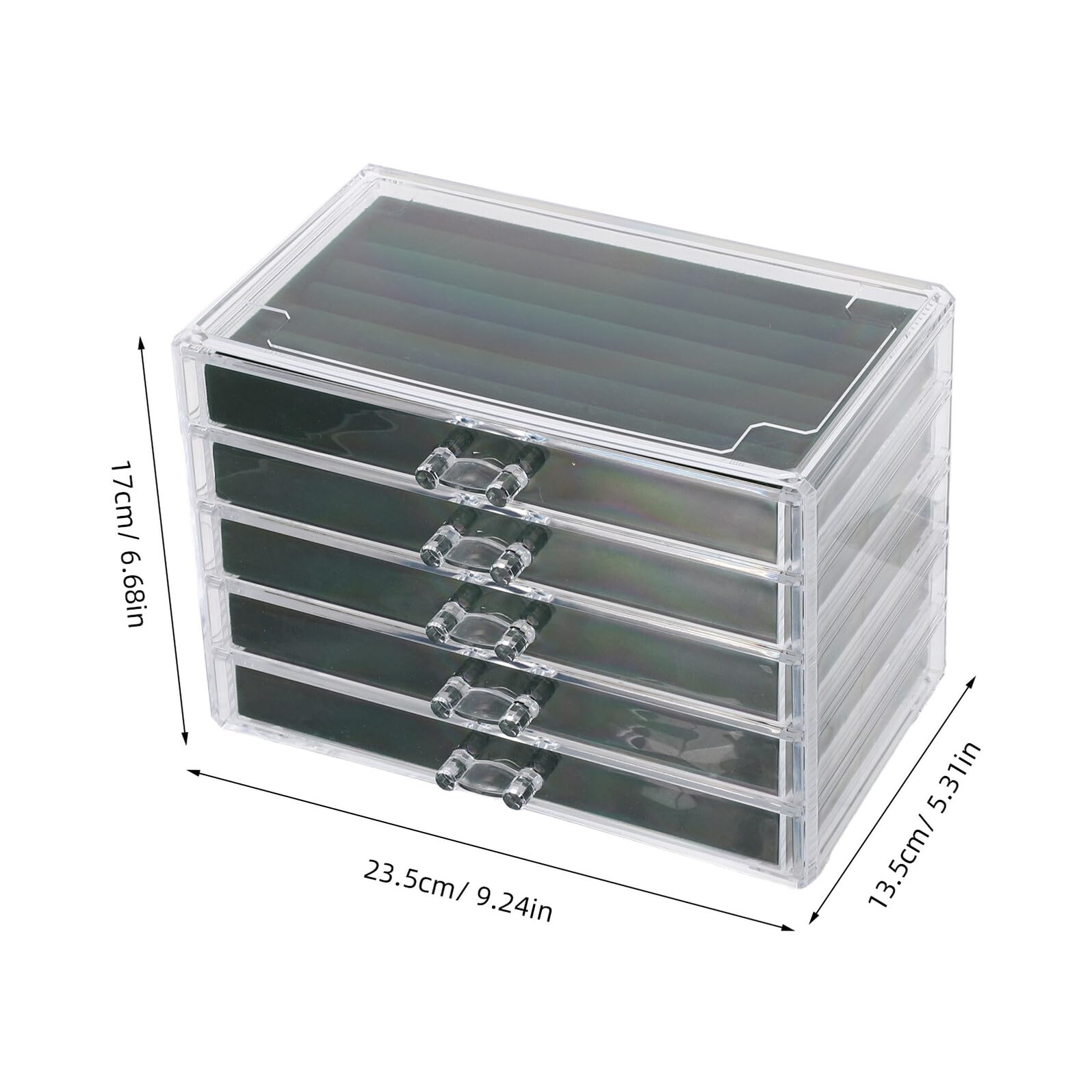 Beaupretty Organizador de Joyas de 5 Capas Cajón, Plástico, para Mujeres