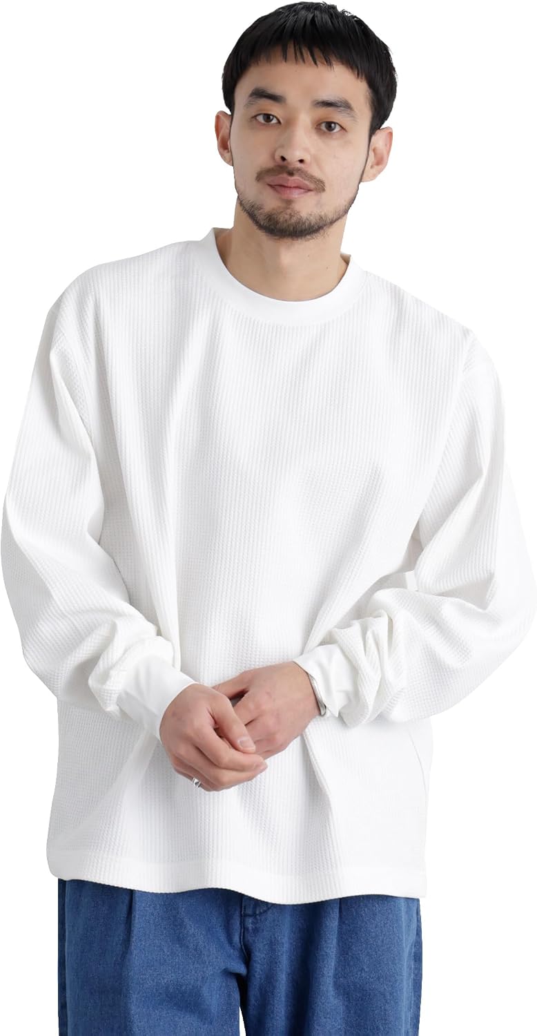 Amazon.co.jp: [ナノ・ユニバース] ワッフル プルオーバー Tシャツ
