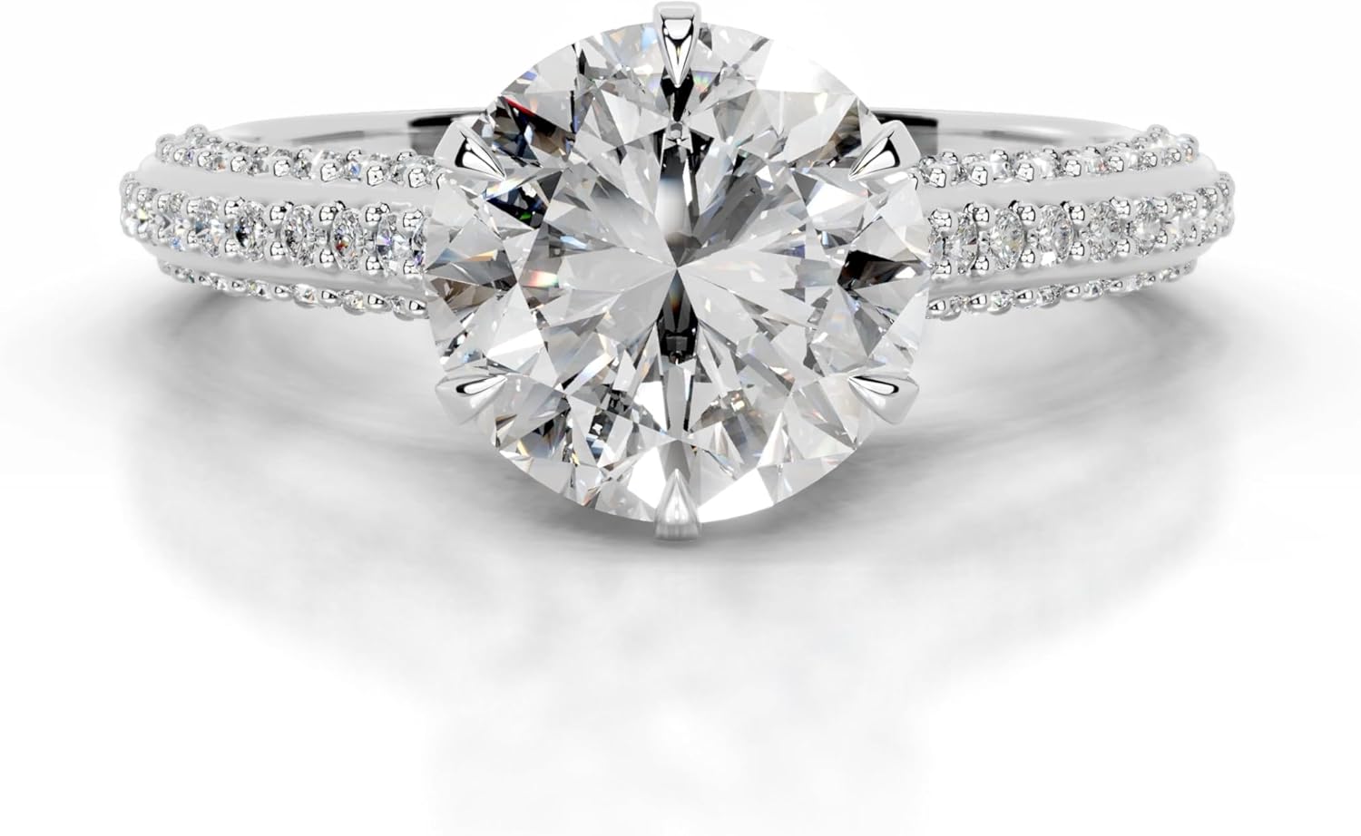 1–5 CT Halo Engagement Ring in Emerald, Cushion, Radiant, Oval, Round, Marquise – 925 Silver or 10K/14K/18K Rose, White, Yellow Gold for Wedding, Proposal & Gift