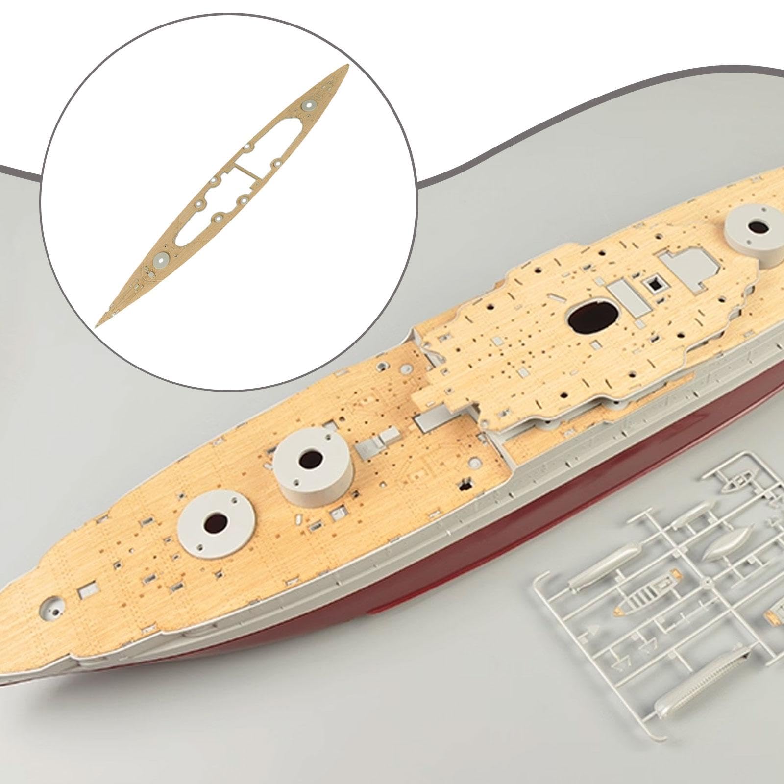 Set di Montaggio di Ricambio Fai da Te per Ponte in Legno per Nave della Marina 03702 in Scala 1:200, per