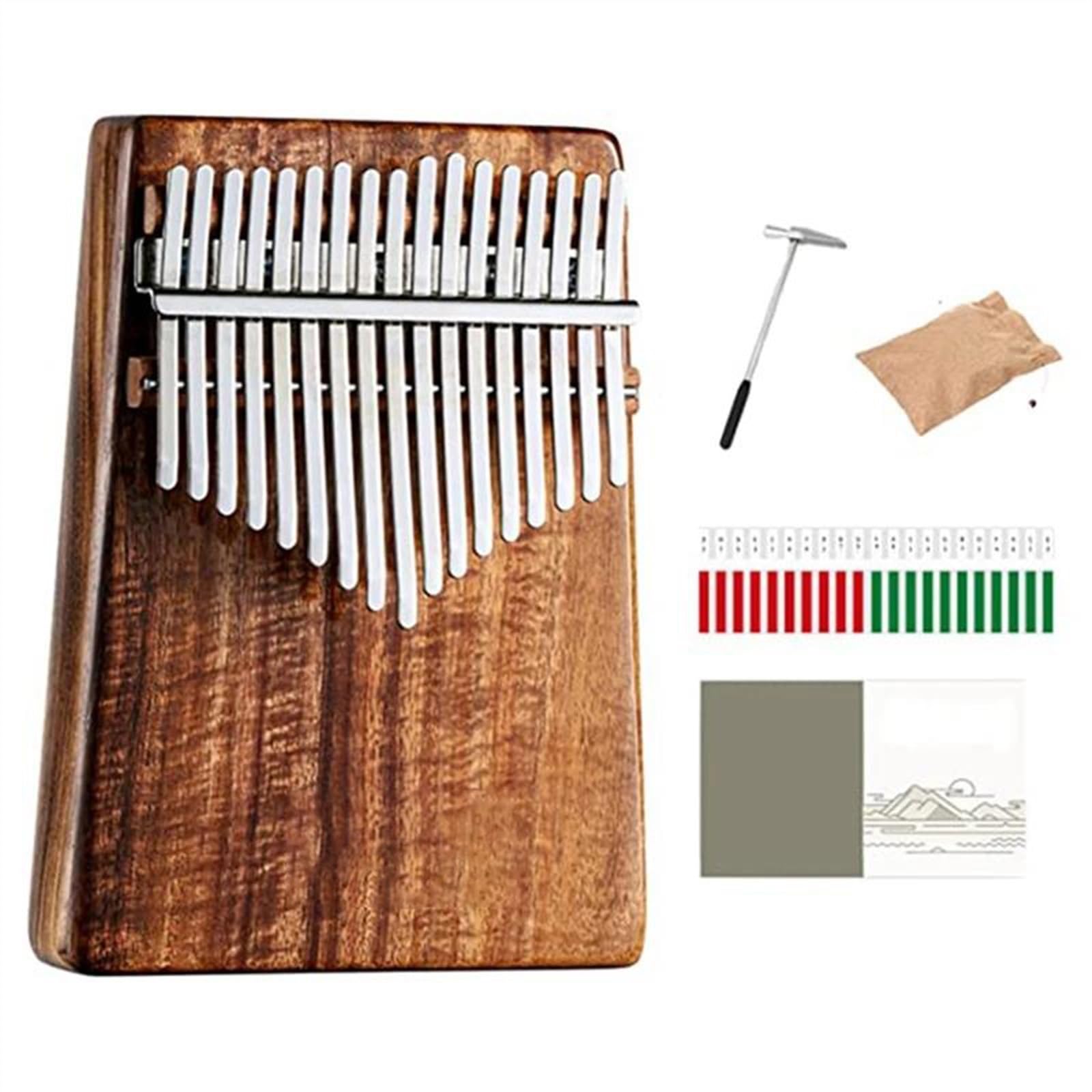 Kalimba Instrumento Kit De Accesorios Para Piano De Pulgar Kalimba Para Adultos Entonación De Calidad De Interpretación Con Partitura De Kalimba De 17 Teclas