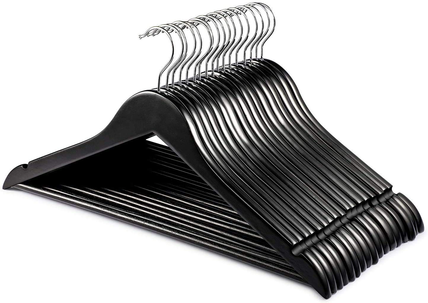 Buy CozyMood Wooden Hanger 20 Pack Wooden Suit Hanger Wooden Clothes