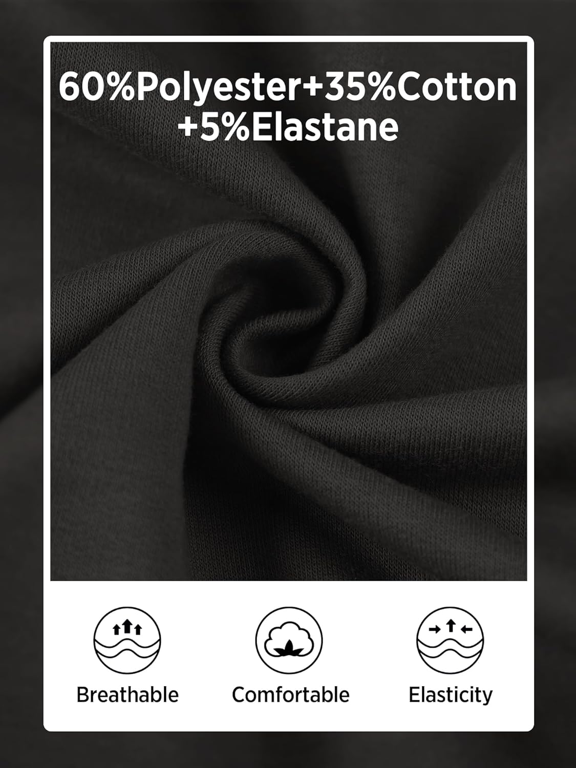 PLEPAN Men's 2 Piece Sweatsuit Lightweight Long Sleeve Crewneck Pullover Jogger Matching Sets Casual Outfits Tracksuit - Image 4