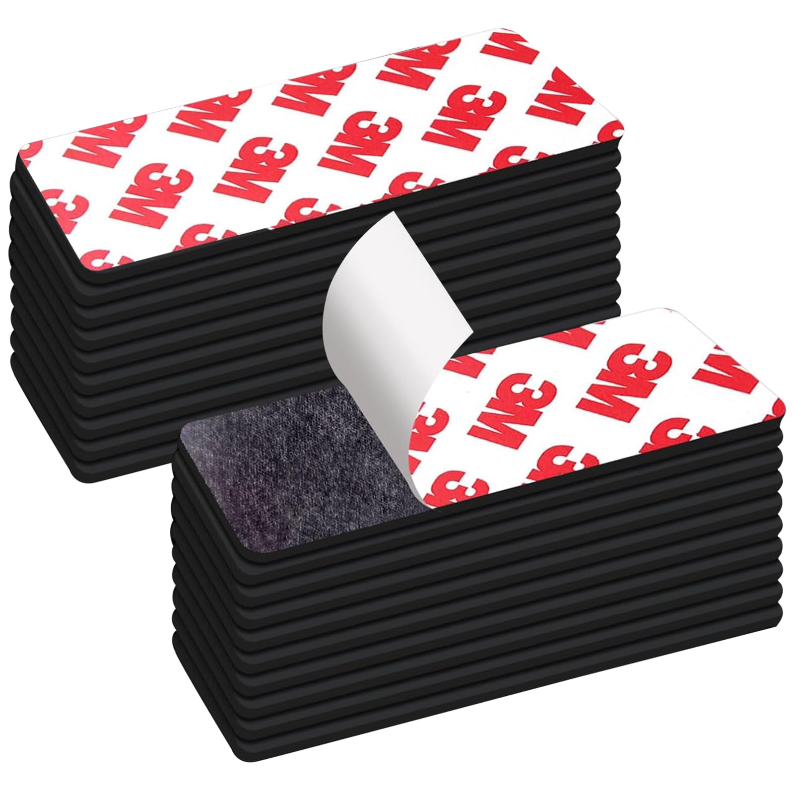 Thaibear 20 strisce magnetiche con retro adesivo, 10,2 x 5,1 cm, nastro magnetico flessibile e resistente, per fai da te, fai da te, frigorifero, nastro magnetico adesivo da parete