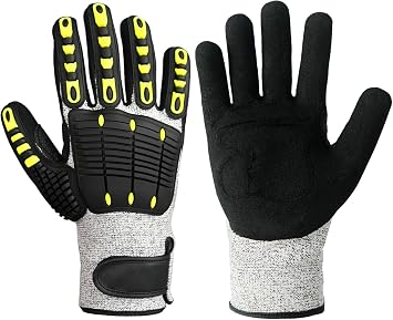 Lobster Gloves for Diving, Puncture and Cut Resistant Fishing Spearfishing Freediving Scuba Diving Gloves, Fully Coated Safety Work Glove for Men Women