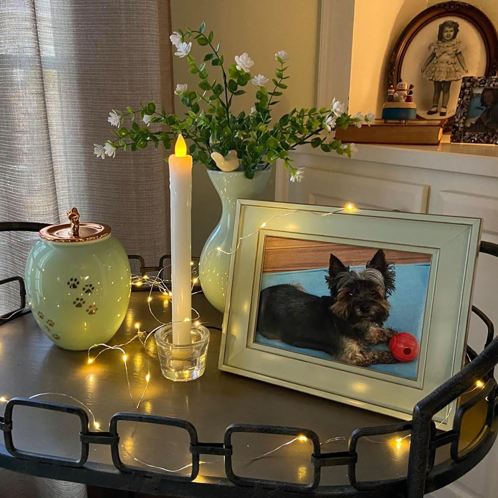 Medium Pet Urns for Dogs Ashes, Ceramics Pet Urn for Dog Cat Ashes (Paw Prints) - Image 4