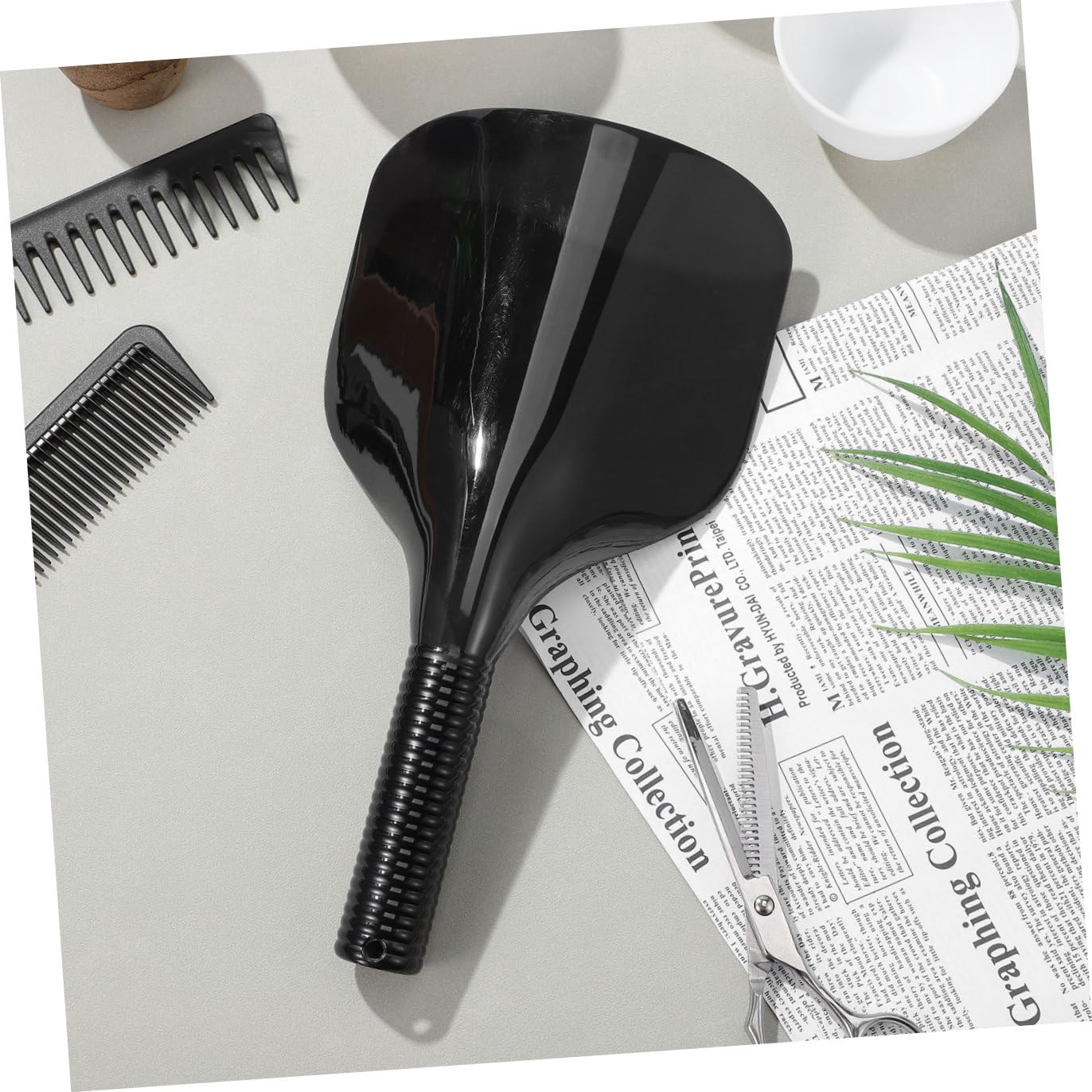 Beaupretty 3piezas Cubierta De Pelo Para y Tinte Facial De Peluquería Escudo Antisalpicaduras Para Cabello Color Negro