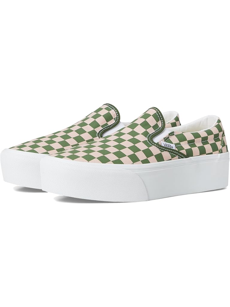 White Vans Classic Slip-On Stack Form