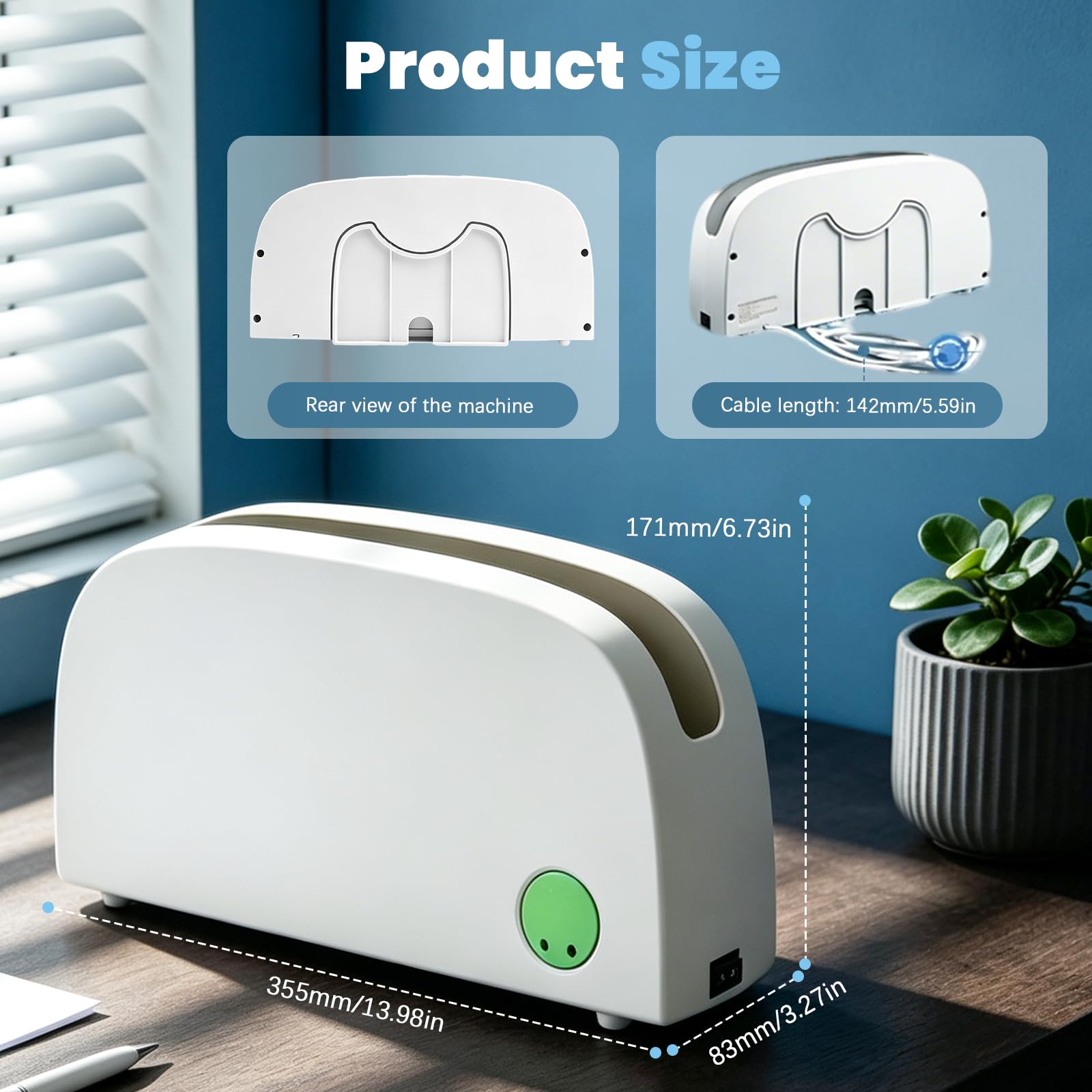 Relieuse Thermique, Machine à Relier 250 W avec Épaisseur Maximale 33 mm