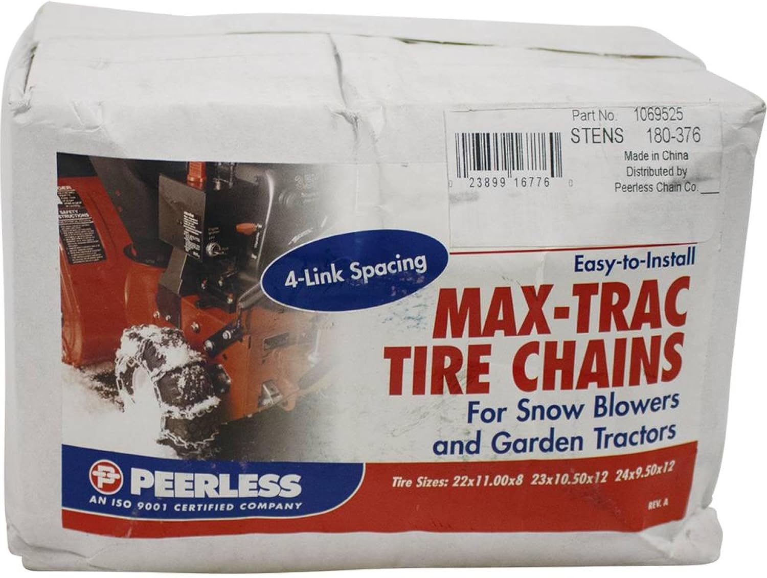 Stens 4 Link Tire Chain 180-376 23x10.50-12 / 23x9.50-12