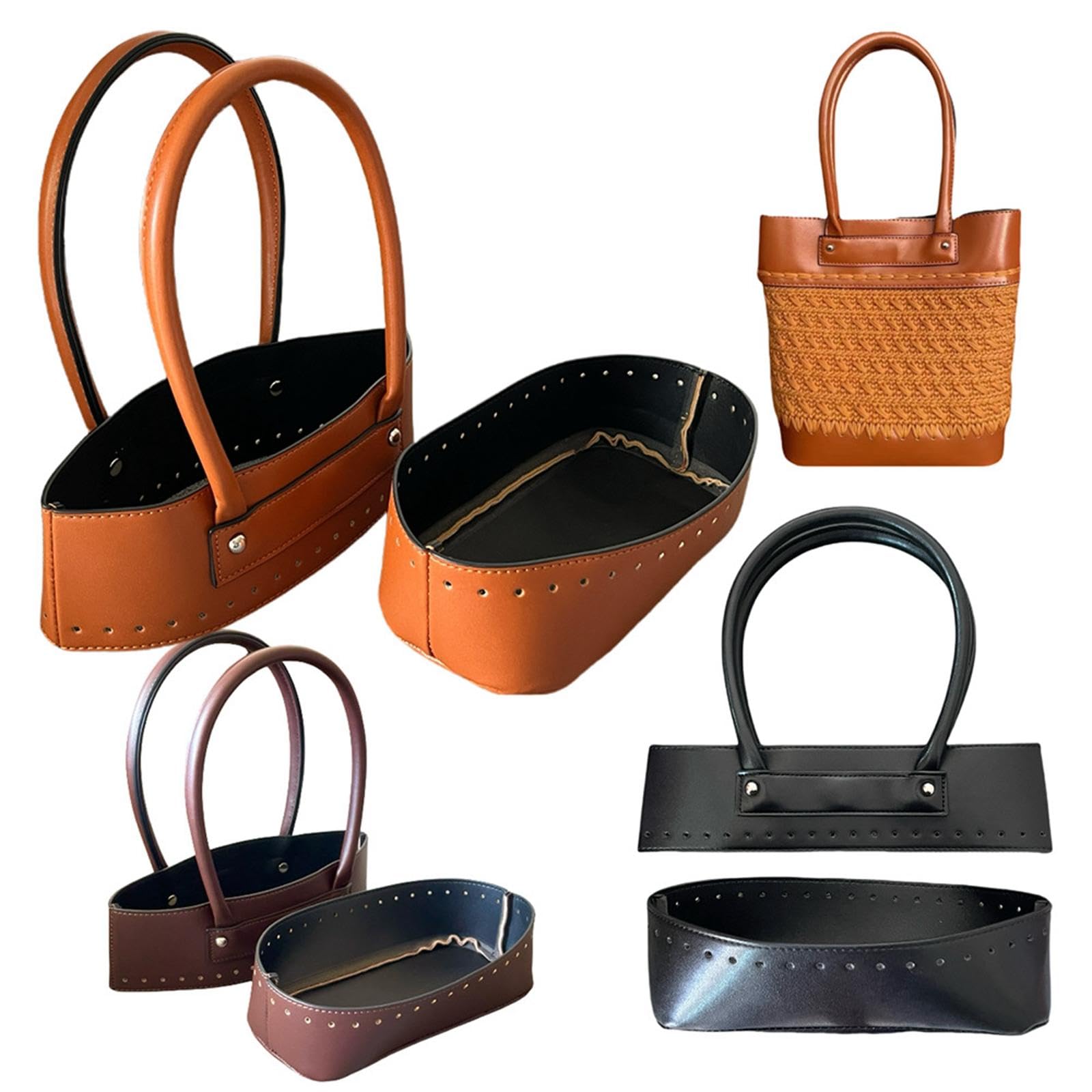 DIY-Handtaschen-Bastelset: Materialset, Geschenktasche, Tragegriff für Einkaufstasche, Geldbörse, Braun
