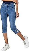 Nina Carter P516 Damen Capri Slim Fit Jeanshosen HIGH Waist Sommer Jeans