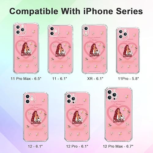 Miniatura 3 de Funda de teléfono Sera Bonito de Manana rosa para iPhone 15 14 13 12 11 Plus Pro Max Mini Xr, carga inalámbrica a prueba de golpes, funda