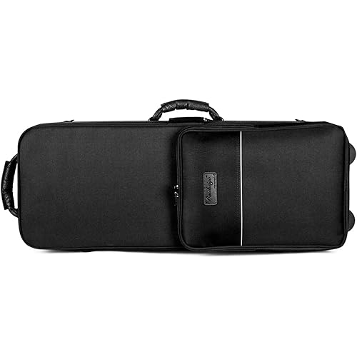 Tenor Saxophone Case With Wheels, Tenor Sax Roller Bag, Tenor Sax Backpack, Thicken Padded Shoulder Strap, Handle Strap Sax Accessories Carrying Bag