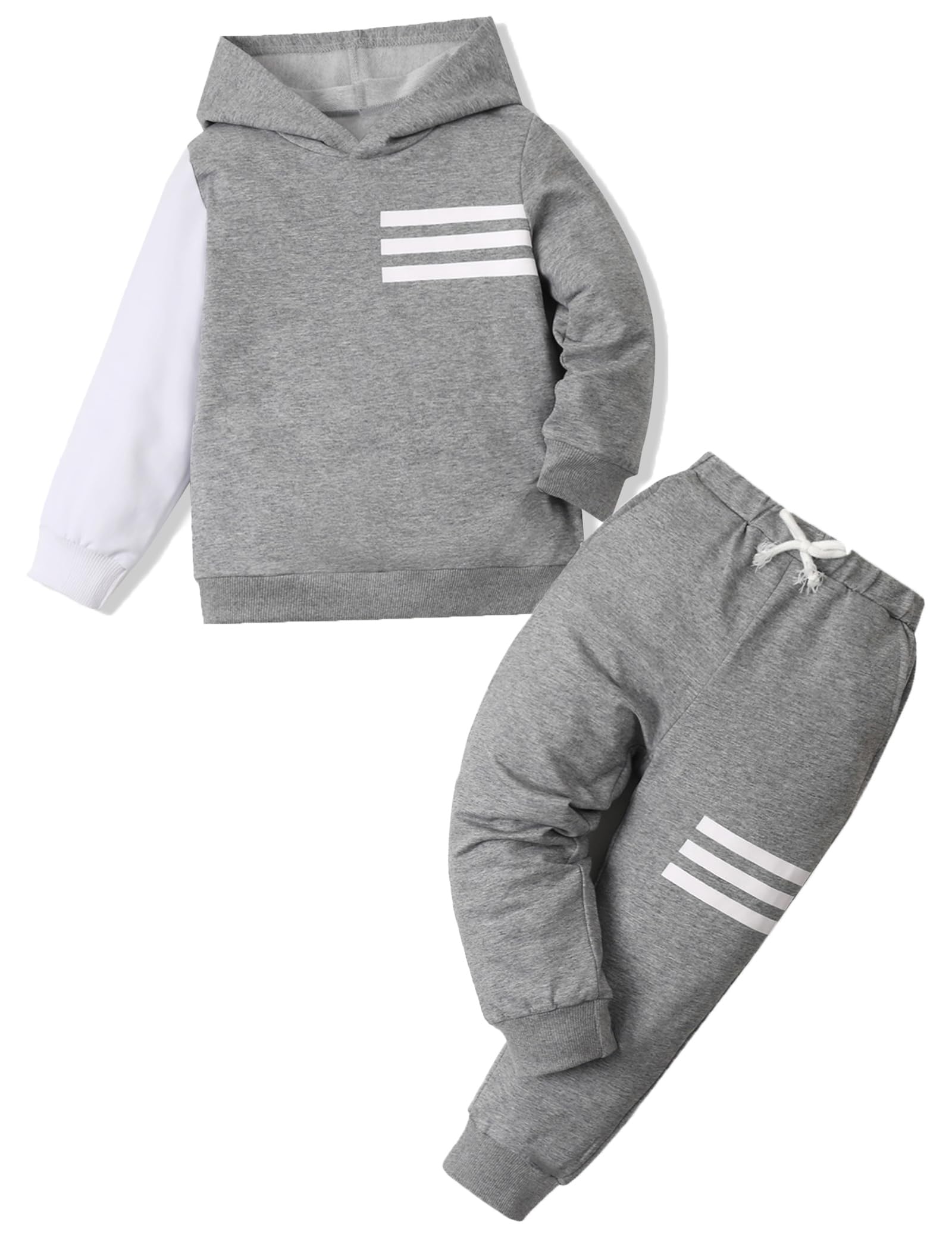 Toddler Boy Clothes Long Sleeve Hoodie Sweatsuits Tops and Pants 2Pcs Boys Fall Winter Outfits Set