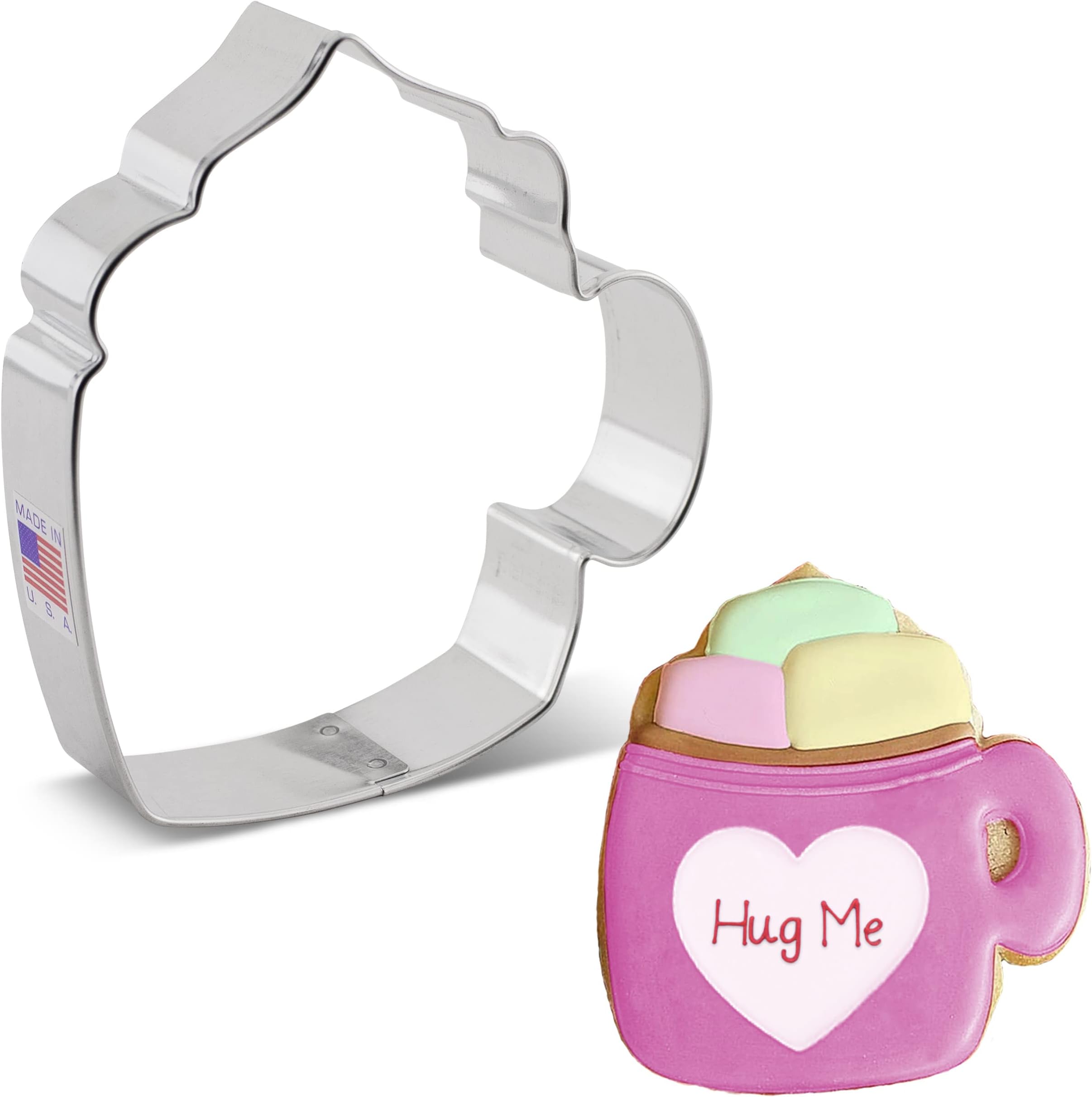 Ann Clark Coffee or Cocoa Mug Cookie Cutter, 4 inch Made in USA