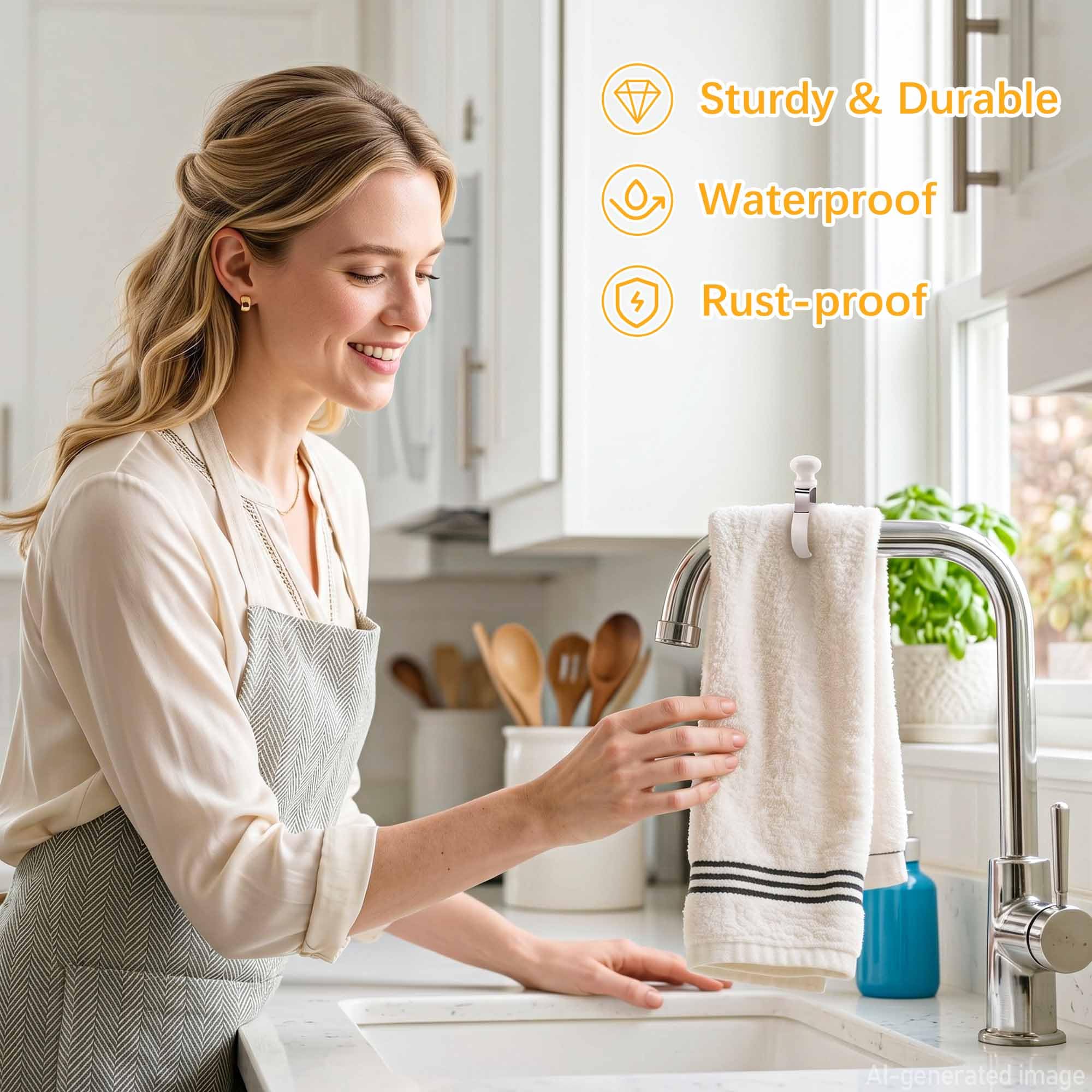 Kitchen Towel Clips - Strong Grip & Heat Resistant -8 Kitchen Towel Clips - Strong Grip & Heat Resistant -8