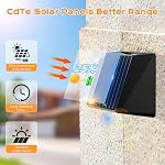 Quntis RGBCW Solar Lights Outdoor 6 Pack, 13 Color Mode & Up/Down Lighting Solar Fence Lights, Warm White/Cool White/RGB Solar Garden Lights, IP65 Waterproof Solar Lights for Deck Patio Yard Step Wall