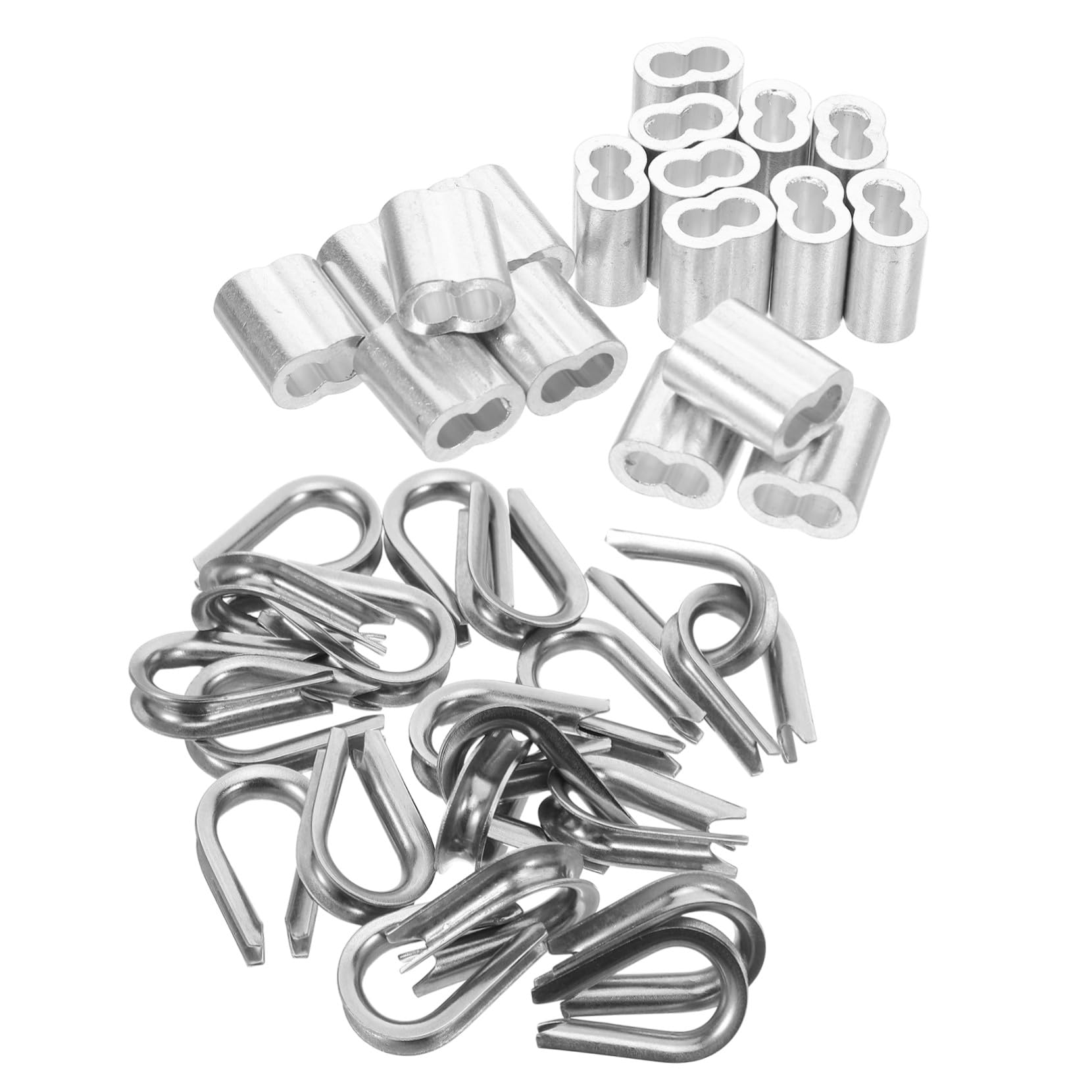 Kit Morsetto per Fune in Acciaio Inox M5 per Sartiame