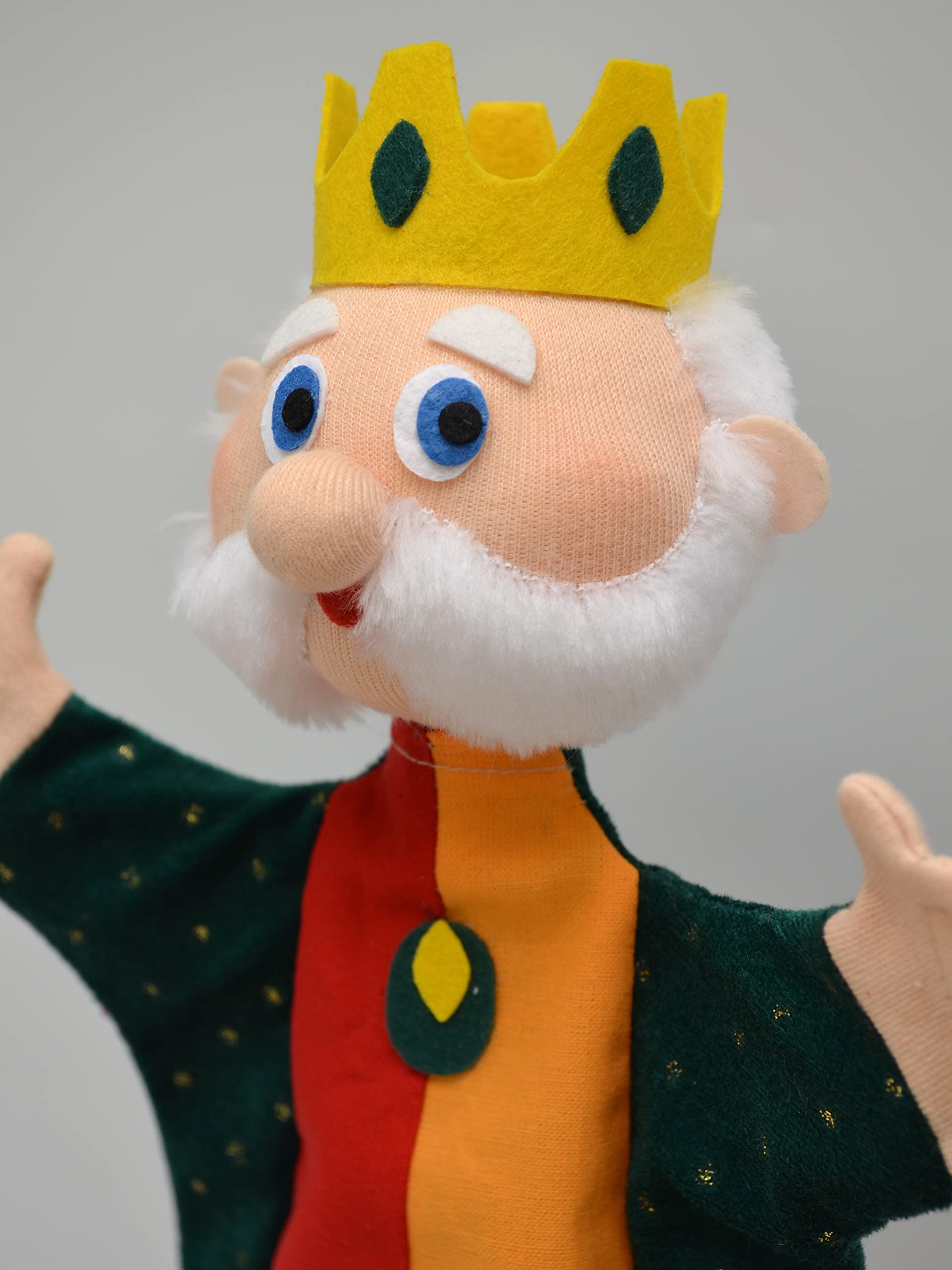 Märchenhandpuppen - König, Königin, Prinzessin, Prinz & Elf - Weiche